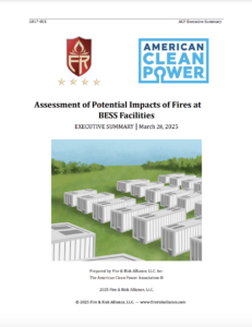 Assessment of Potential Impacts of Fires at BESS Facilities